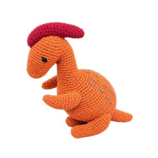 Crochet Parasaurolophus, handmade crochet dinosaur toy, approx. 20 cm, image 1 | Bali Bubs