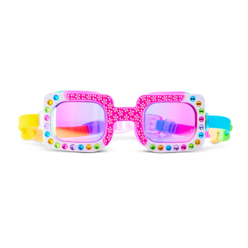petal pop pink goggles, Bling2o goggles, kids swim accessories, swim goggles