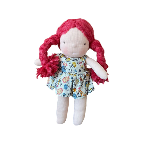 Waldorf doll Red, handmade soft doll | Bali Bubs