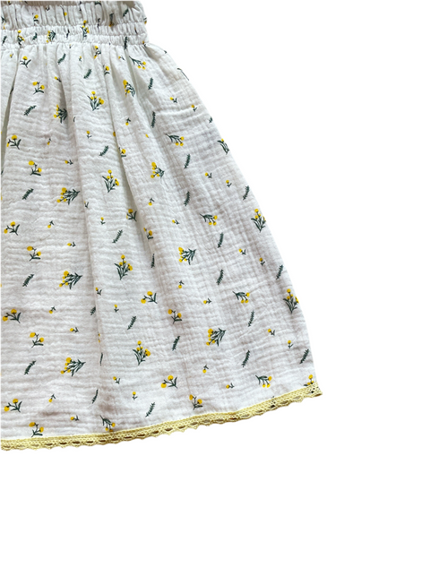 Lemon Floral Dress