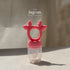 silicone fruit feeder in pink