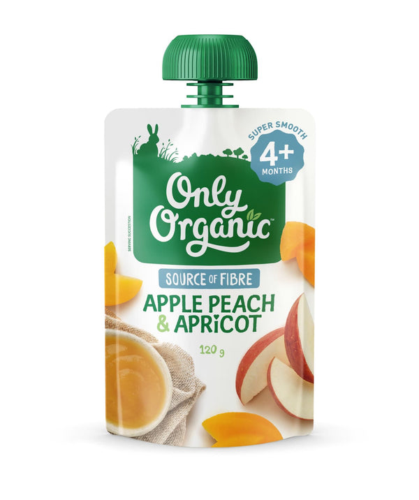Only Organic Apple Peach & Appricot (4+ months)