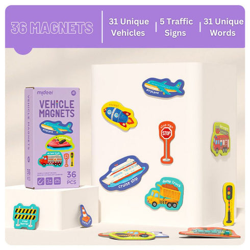Mideer Magnets - Vehicles