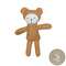 Fabelab bear pocket friend plush toy - organic cotton stuffed animal