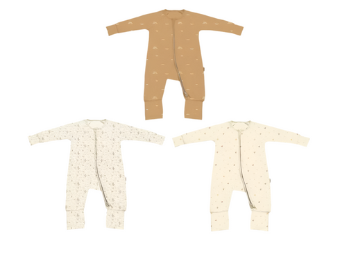 Baby Sleepsuit in Pastel Peach