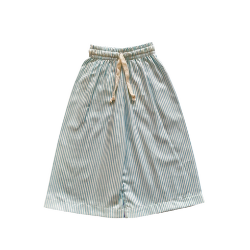green striped cotton unisex pants