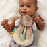 Itzy Ritzy Itzy Lovey Taupe Bunny plush and silicone teether