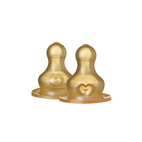 BIBS Bottle Latex Nipple 2 Pack - Slow Flow