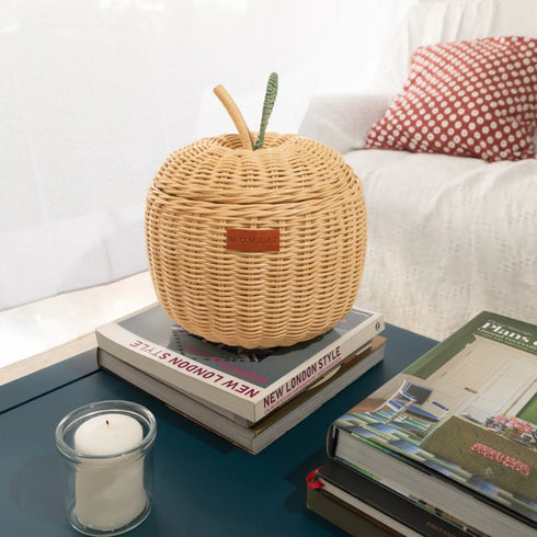 Apple Rattan Storage Basket