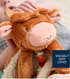 Itzy Lovey Plush And Teether Toy - Highland Cow
