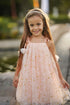 Peach stars tulle dress beautiful for birthday or wedding events