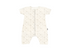 Baby cotton romper with a subtle pattern
