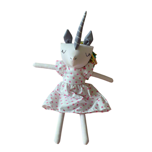 unicorn plush doll handmade