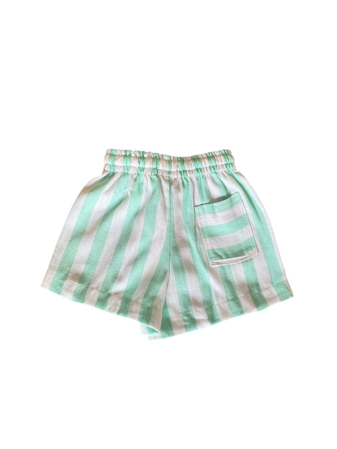 Mint Linen Shorts