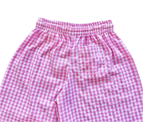 Baggy Pants in Pink Checkered
