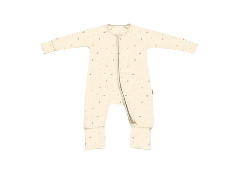 Baby Sleepsuit in Pastel Peach