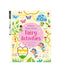Usborne Wipe-Clean Fairy Activities book cover with colorful illustrations of fairies and activities.