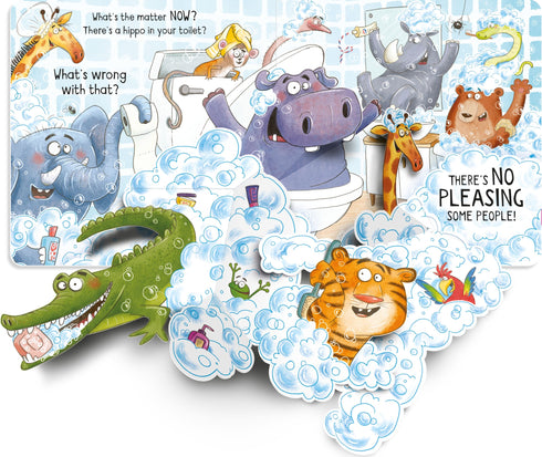 Usborne Pop-up There's A Hippo in My Toilet