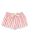 Pink and white striped racer shorts retro girls shorts