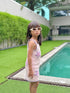 Crochet Cove dress Pink