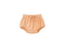 Orange baby bloomers on a white background
