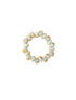 shell bracelet on white background