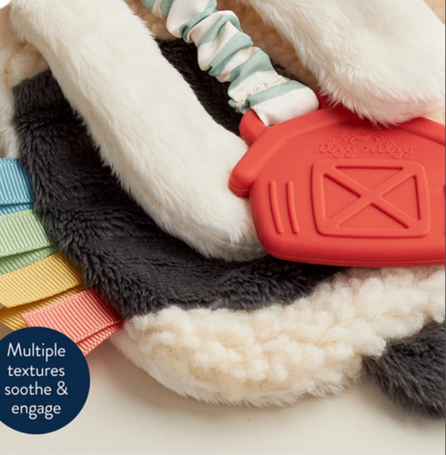 Itzy Lovey Plush And Teether Toy - Cow