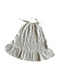 white cotton print kids dress