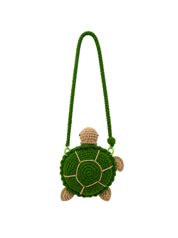 Handmade Turtle crochet bag