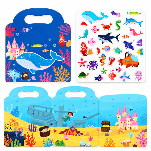 Reusable Sticker Book Ocean Animals