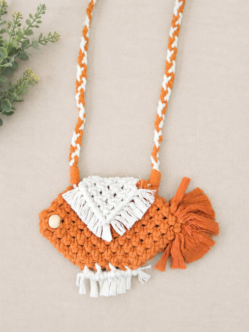 Crochet Fish Bag