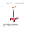 London Taxi kids scooter in red with lean-to-steer LED light-up wheels | Bali Bubs