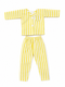 A two-piece doll pajama set