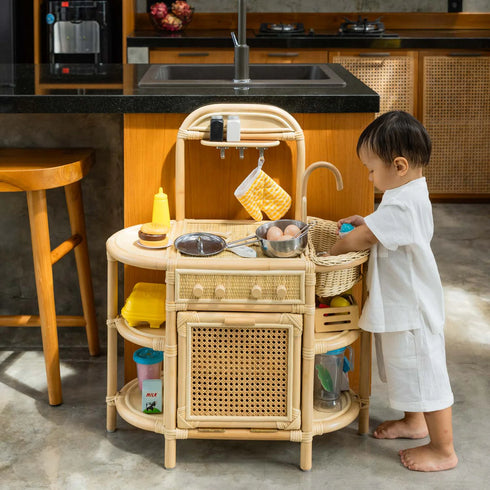 Rattan Play Kitchen