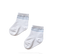 Baby Cuff Socks in Striped White