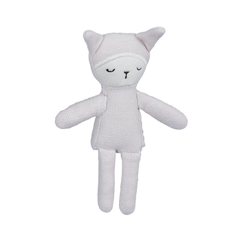 Fabelab bear pocket friend plush toy - organic cotton stuffed animal