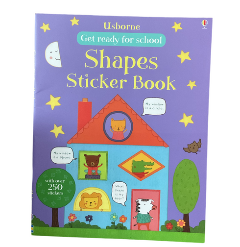 Shapes stickers book, activity book