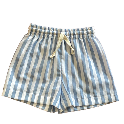 Striped cotton unisex shorts eco friendly handmade in bali