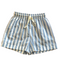 Striped cotton unisex shorts eco friendly handmade in bali