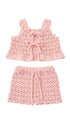 HALI CROCHET SET IN BABY PINK