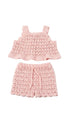 HALI CROCHET BABY PINK SET