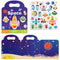 Reusable sticker book space for children, activity book, art and craft