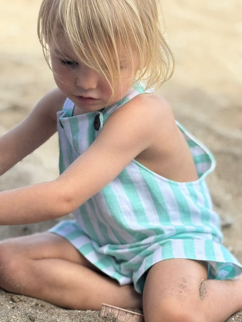 Mint Linen Romper