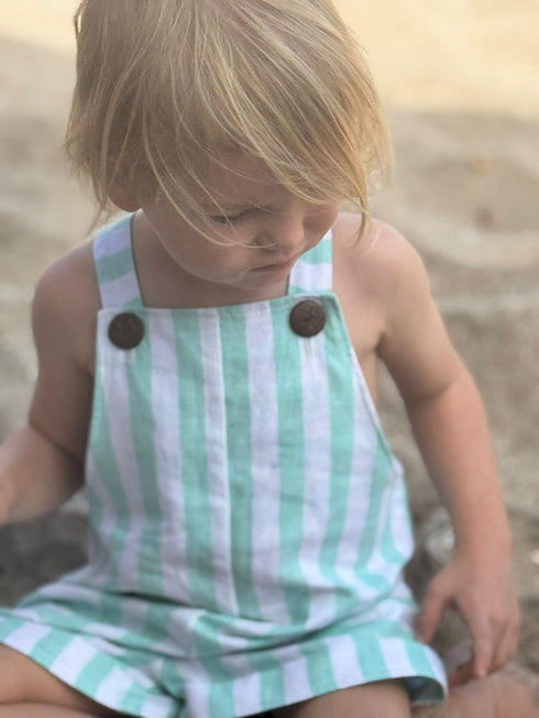 Mint Linen Romper