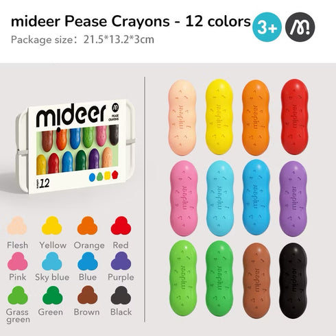Pease Crayons 12 colours