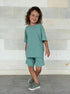 Cotton T-Shirt in Blue Bell