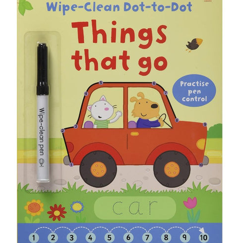 Wipe-clean Dot-to-dot Things that Go