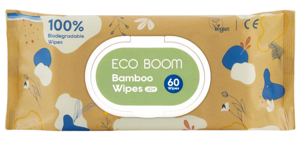 co Boom bamboo wet wipes 60 sheets - natural baby care products