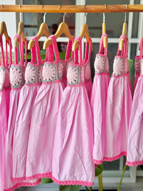 Belle Dress in Baby Pink