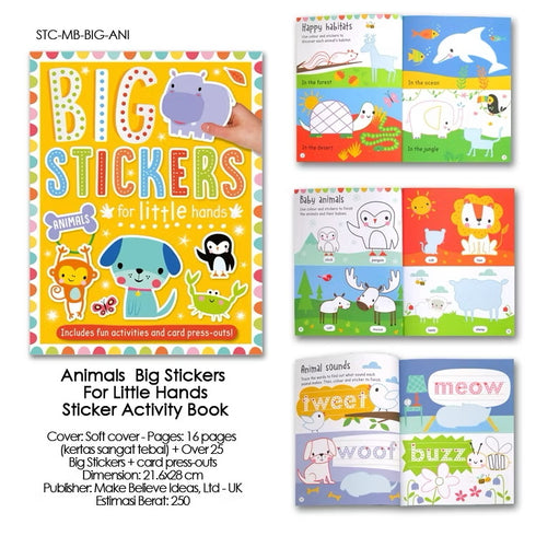 Big Stickers for Little Hands Animals